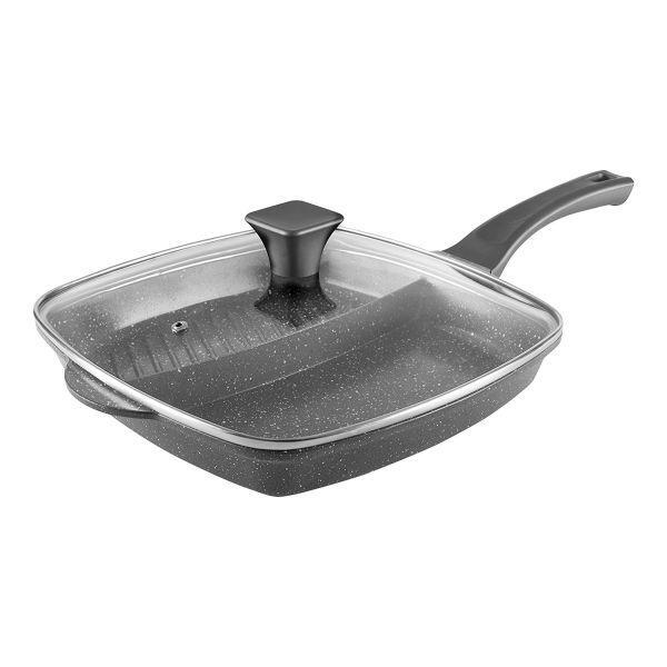 Tower Cerastone 28cm 2 In 1 Cast Grill Pan Graphite T81275 image