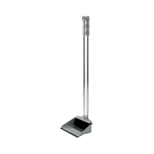 Addis Long handle dustpan Metallic & Chrome image