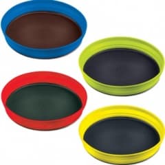 Set of 4 Folding Plates - Assorted Colours