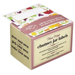 Home Made Pack of 100 Assorted Chutney Jar Labels  1