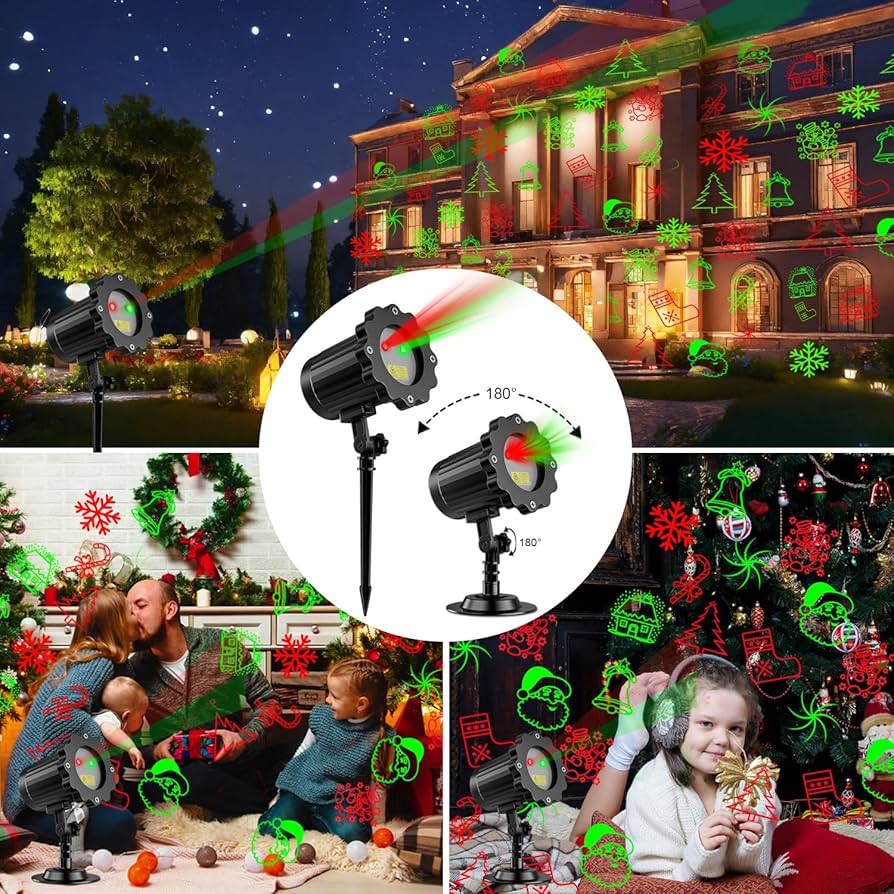 BENROSS  Multi Function Outdoor Laser Light - Red/ Green - Colour Box (89180) image