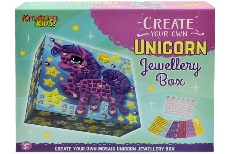 Kandy Toys Create Your Own Unicorn Jewellery Box - Colour Box