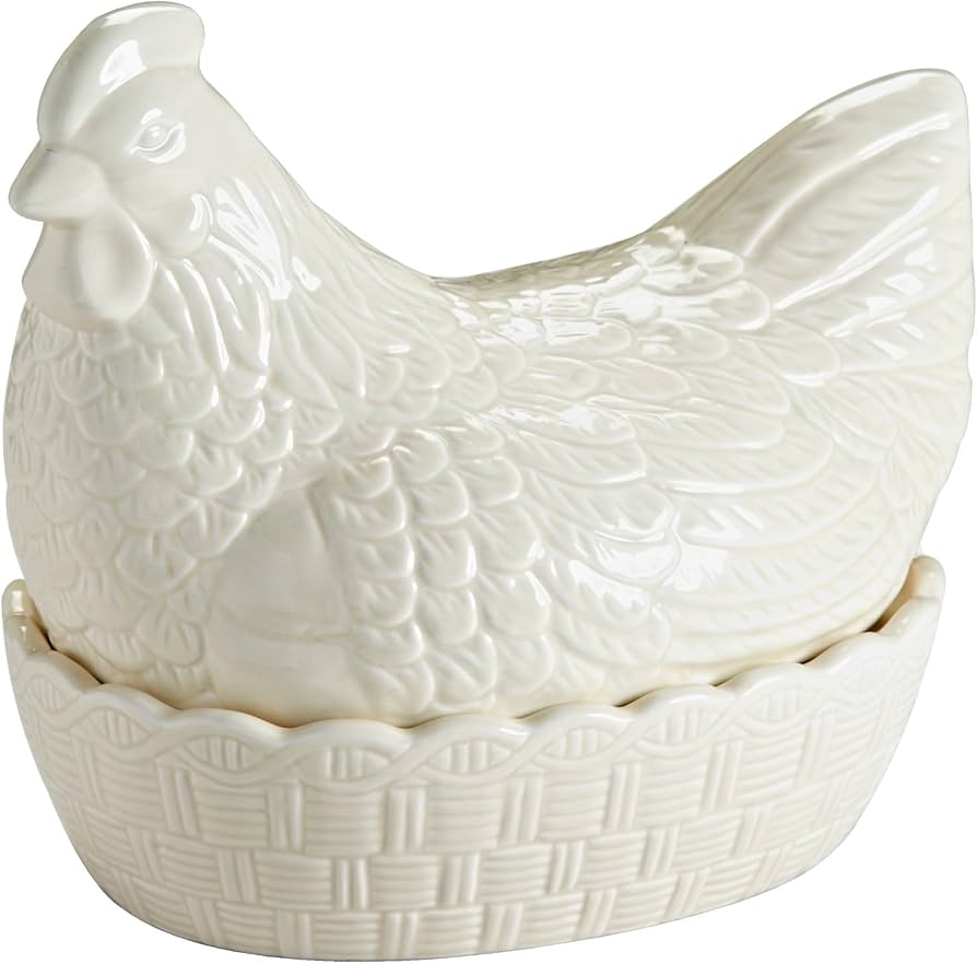 Rayware Mason Cash Large Cream Hen Nest Egg Storage image