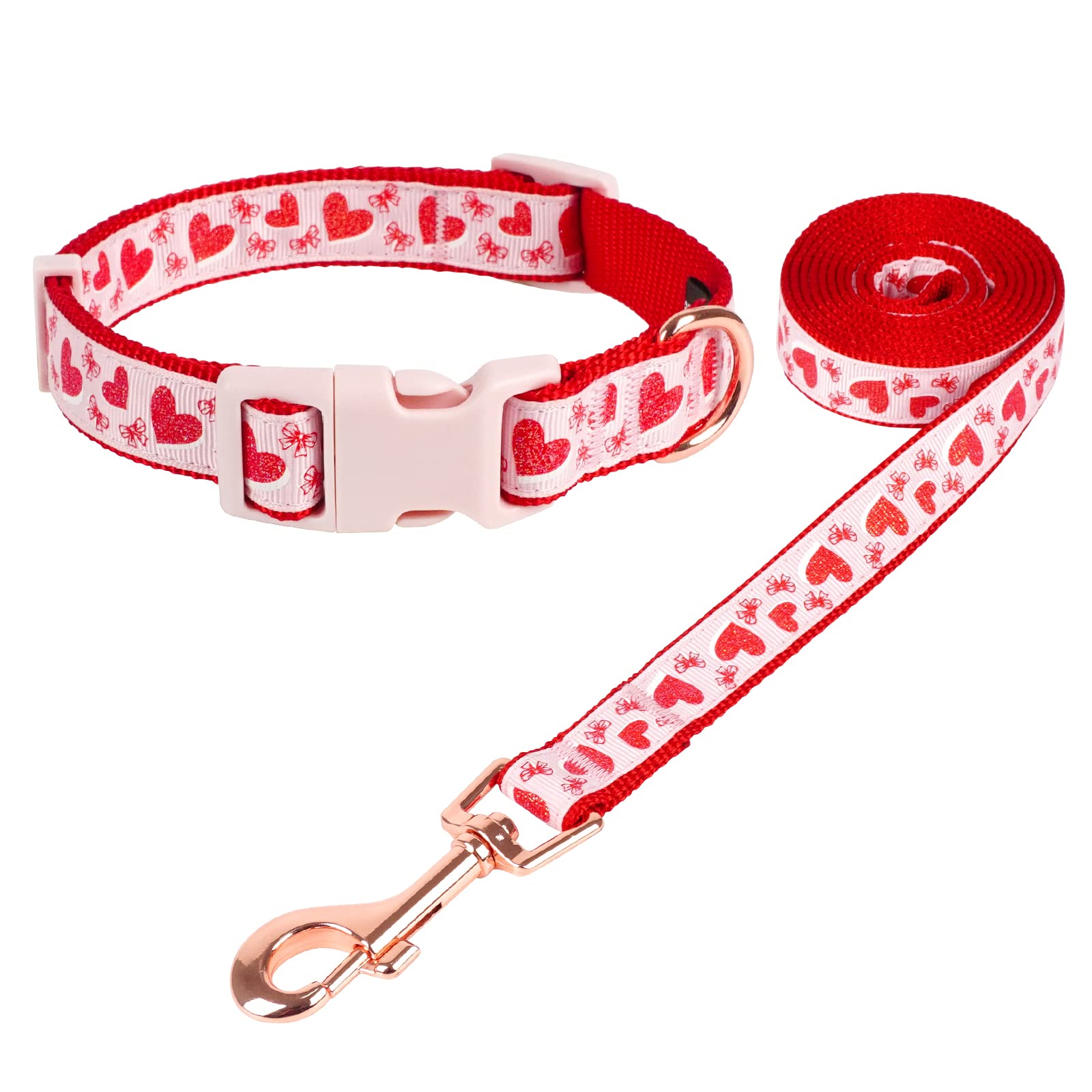 151 Pets Play  Neon Dog Collar & Lead Set (pap1072) image