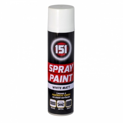 151 WHITE MATT SPRAY PAINT 250ML (TAR001A) image