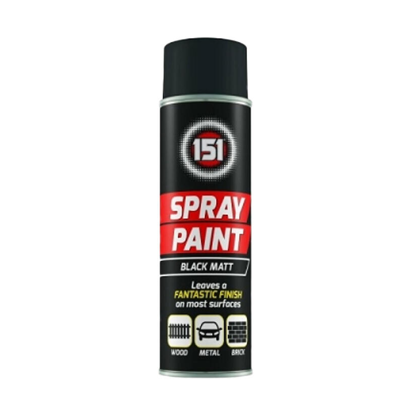 151 BLACK MATT SPRAY PAINT 250ML (TAR003A) image