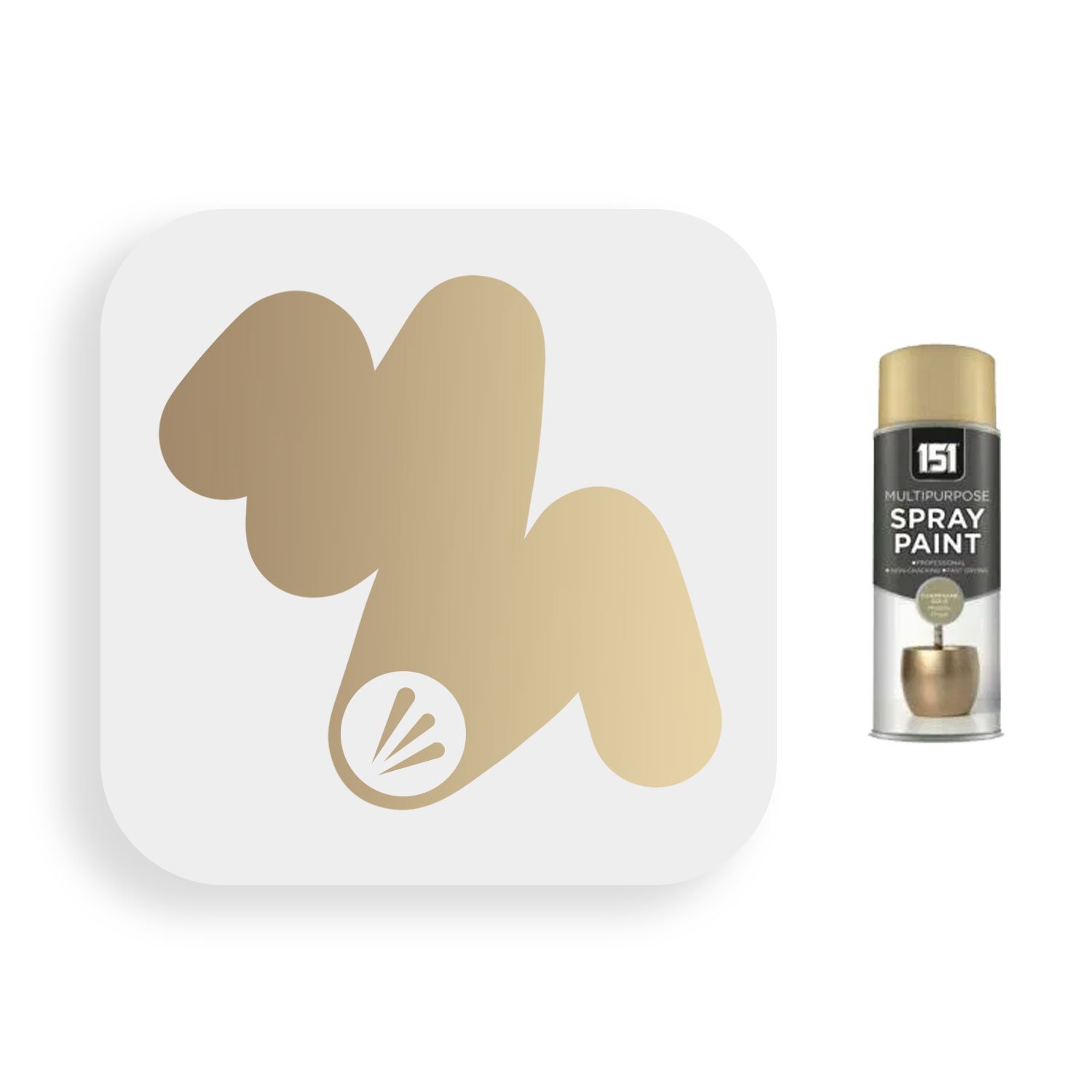 151 METALLIC GOLD SPRAY PAINT 200ML (TAR008B) image