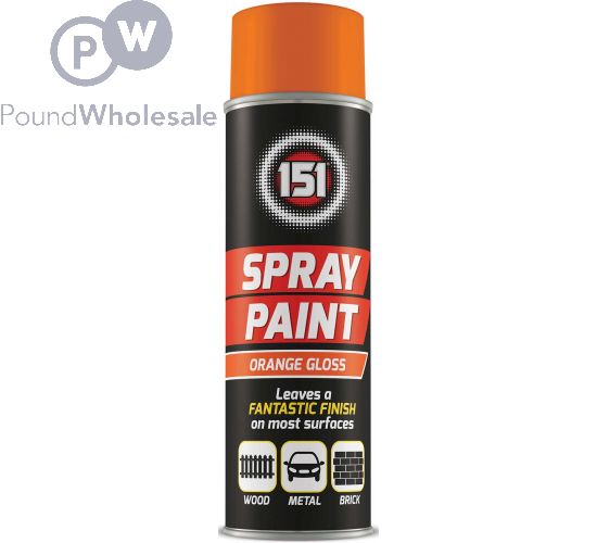 151 ORANGE GLOSS SPRAY PAINT 250ML (TAR014A) image