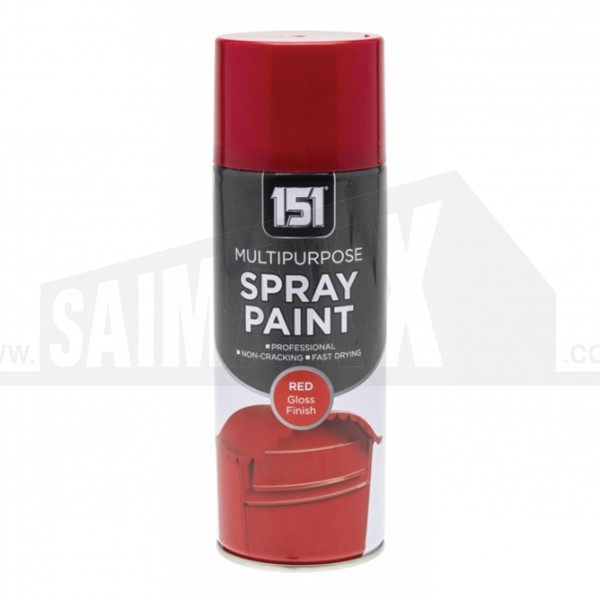 151 MULTIPURPOSE SPRAY PAINT RED 400ML (TAR028) image
