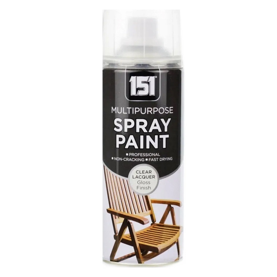 151 MULTIPURPOSE SPRAY PAINT CLEAR LACQUER 400ML (TAR030) image