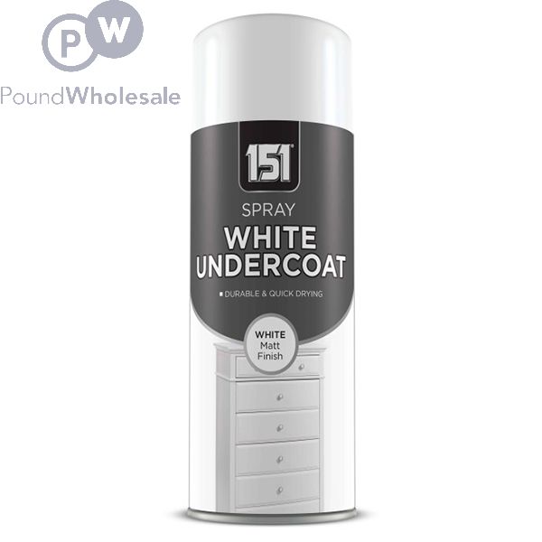 151 WHITE UNDERCOAT SPRAY PAINT 250ML (TAR036) image