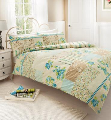Vintage Duvet Set King Freya Teal image