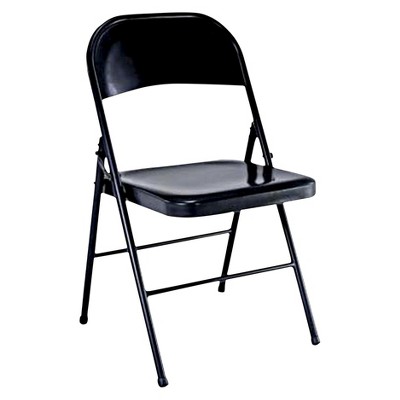 Black Steel Folding Chair image