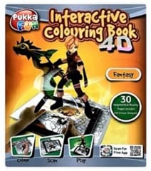Pukka Fun Interactive Colouring Book Fantasy
