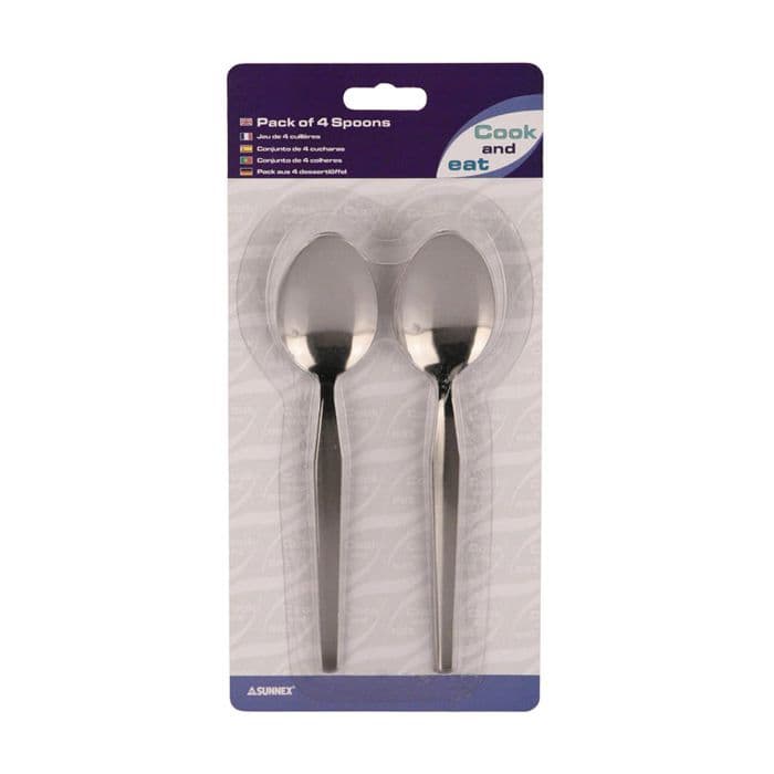 EVERYDAY PLAIN DESSERT SPOON Pack of 4
