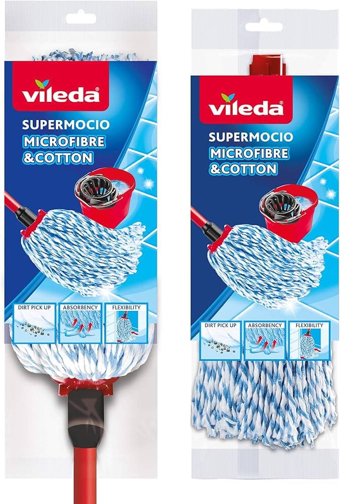Vileda Supermocio Microfibre and Cotton system mop
