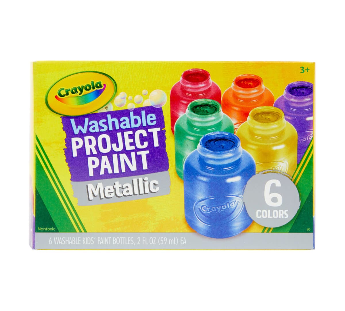 Crayola 6 Washable Metallic Paints