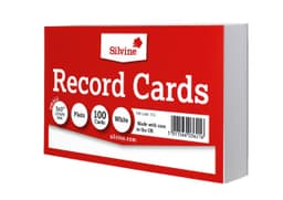 SIlvine 5 x 3 Record Cards - Plain  (753) 1