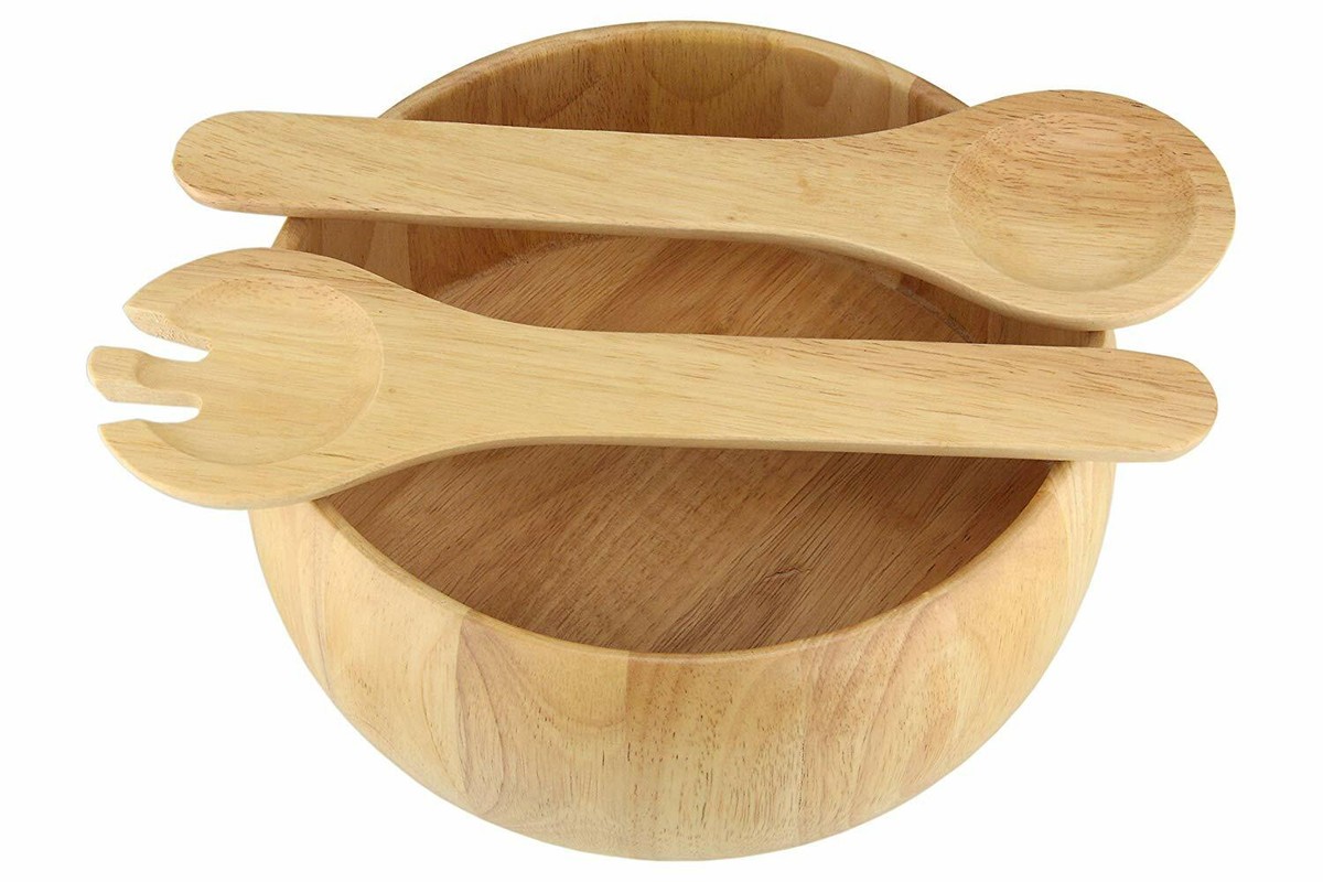 Apollo RB Salad Set Wooden 10" + Servers image