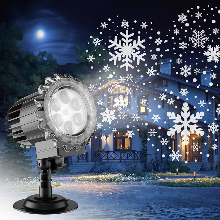 BENROSS  Outdoor 4LED Snowflake Projector Light - Try M - C/Box (89010) image