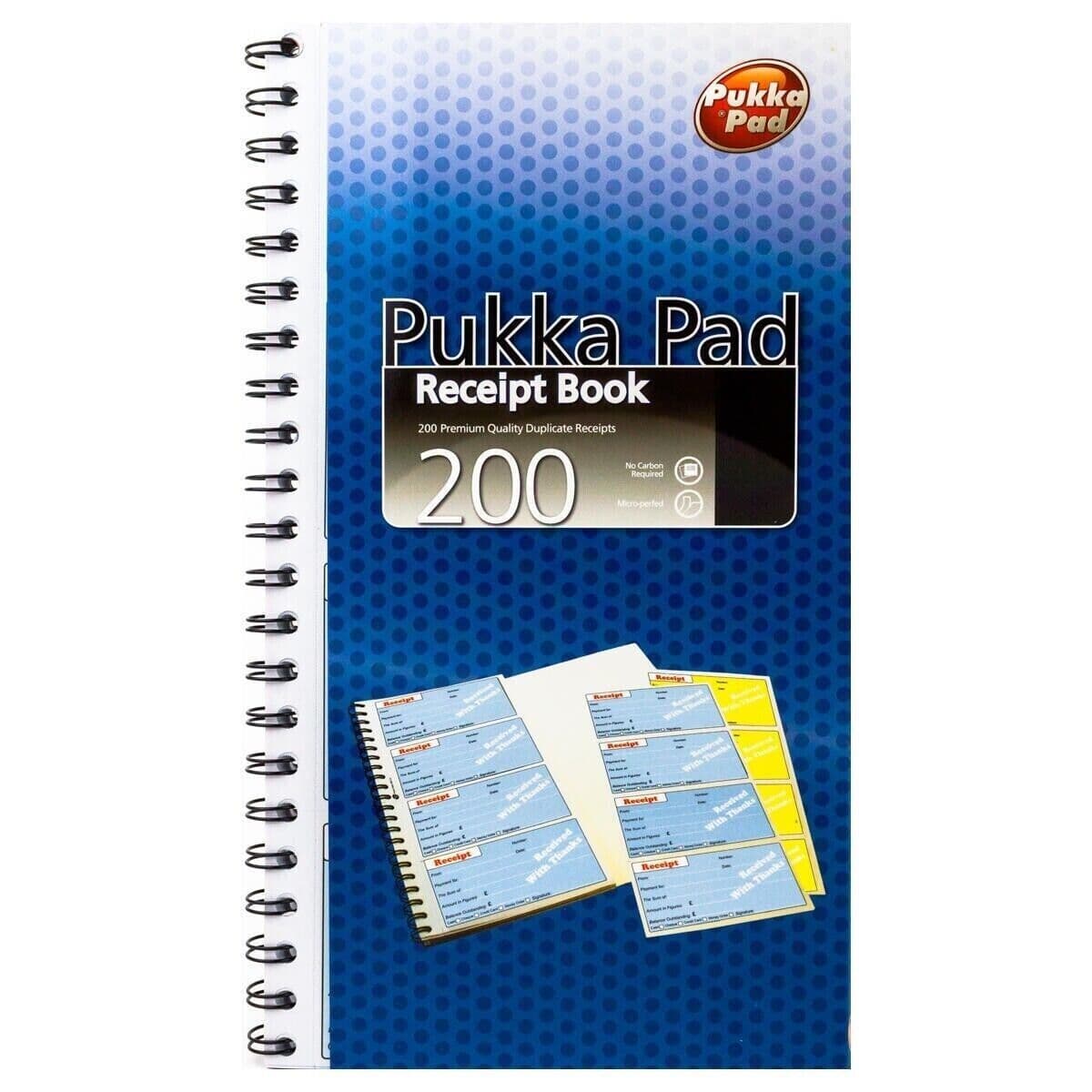 Pukka-Pads Receipt Book 153 x 280mm (REC11/2/200) - (SINGLE PRICE)