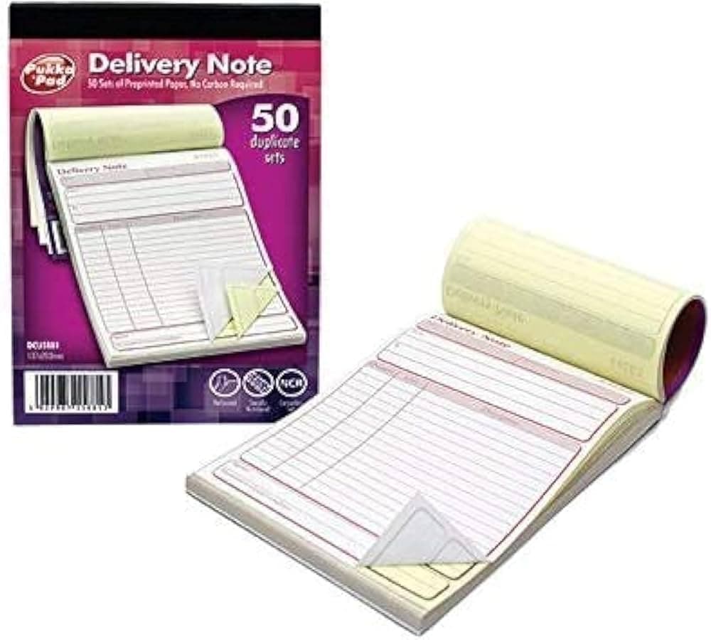 Pukka-Pads Delivery Duplicate Book NCR 137 x 203mm (DCU5881) - SINGLE PRICE