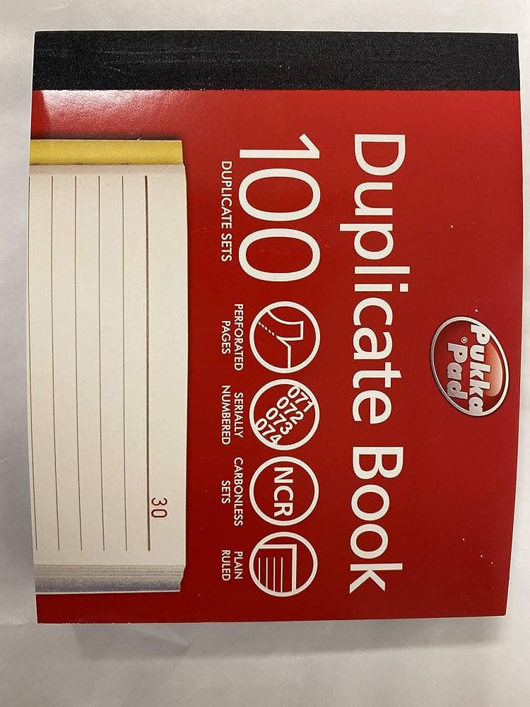 Pukka-Pads Duplicate Book 203 x 127 100 SETS (DUP5869) - SINGLE PRICE