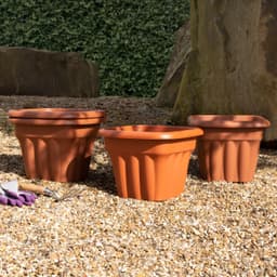 WHAM  vista 33cm Square Planter Terracotta 1