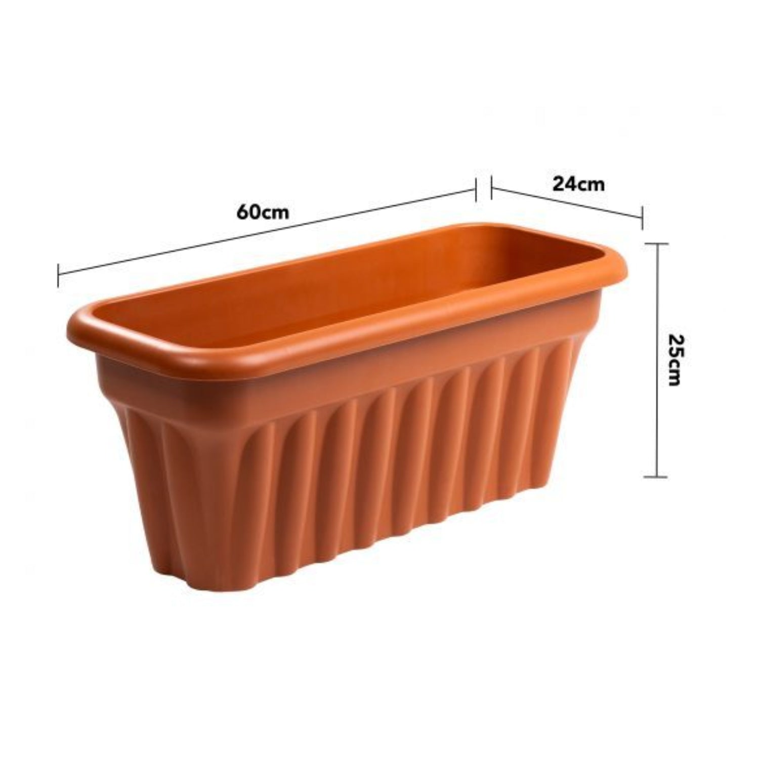 Vista 60cm Trough Terracotta image