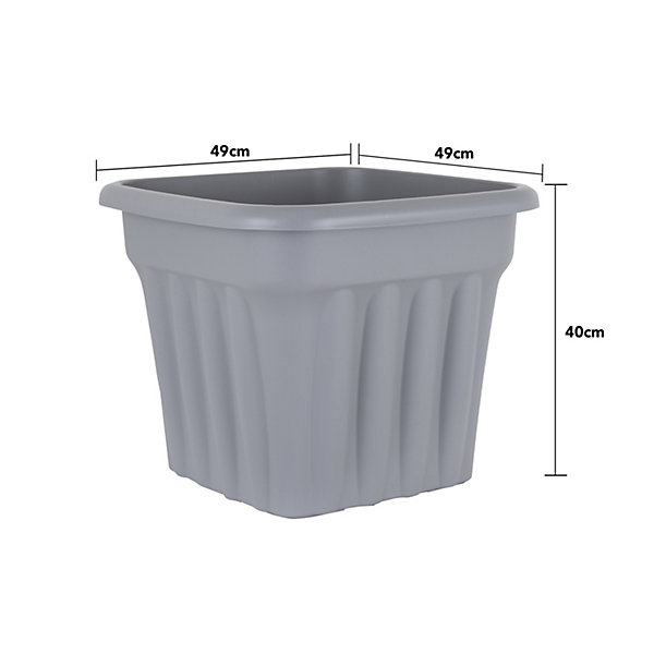 WHAM Vista 49cm Square Planter Graphite image