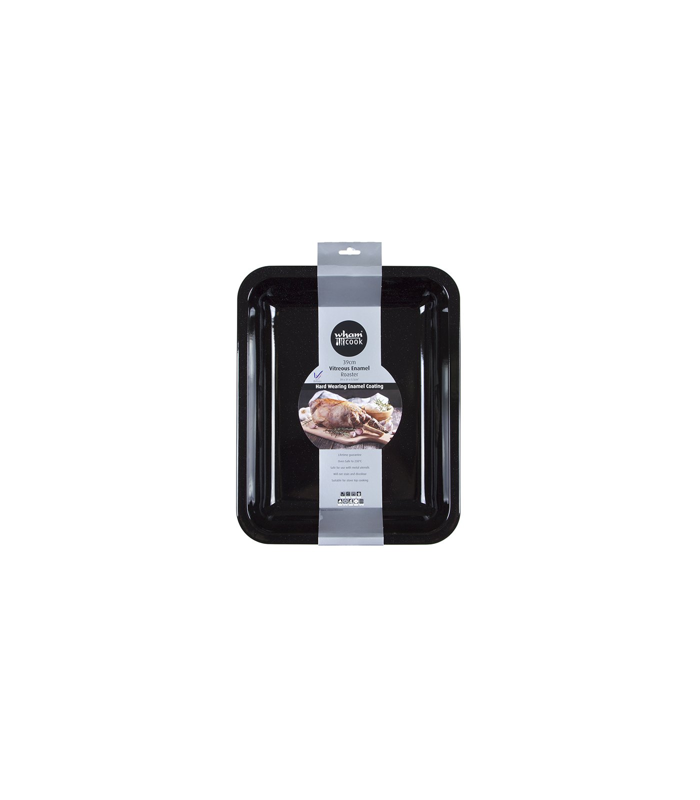 WHAM ®cook Enamel 39cm Roaster Speckled Black image