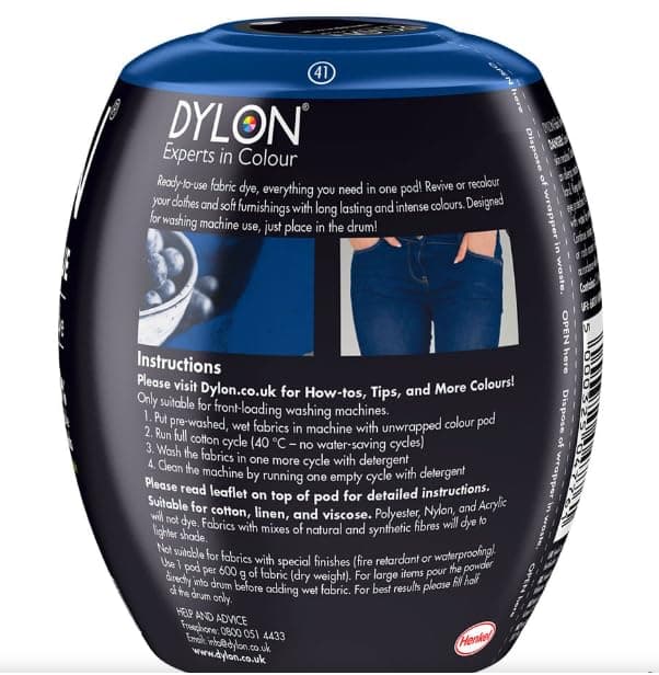 Dylon Machine Dye Pod 41  Jeans Blue