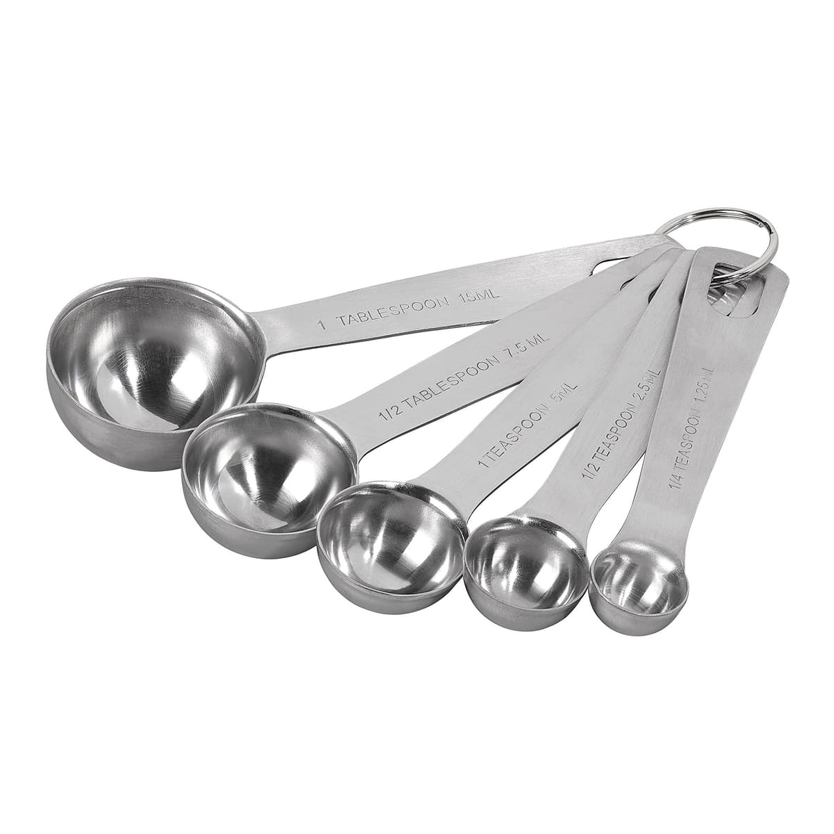 Tala Set Of 5 S/S Measuring Spoons