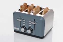 Perth Sleek Slate Grey Toaster 4 Slice