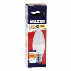 STATUS Maxim Warm White 10w = 60w  Bc Gls Candle Led Bulb A60 10pack
