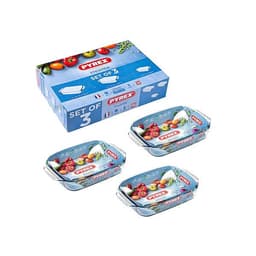 Pyrex 3 piece Optimum rectangular roaster set - boxed  1