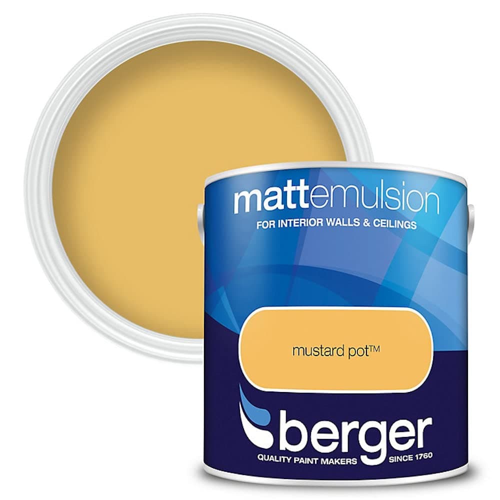 Berger Matt Emulsion Mustard Pot 2.5 Ltr