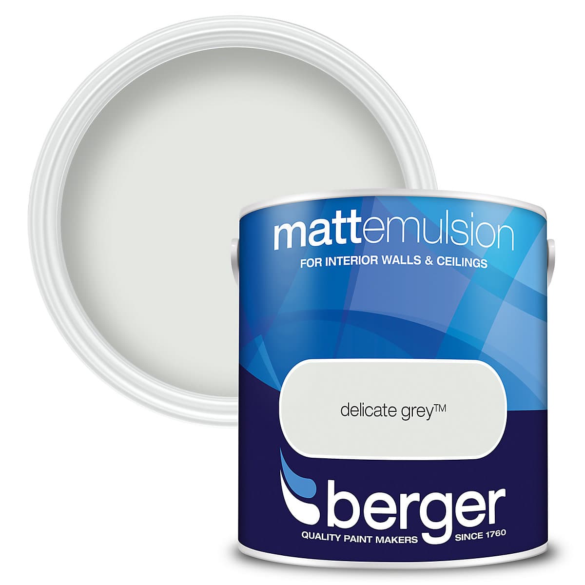 Berger Matt Emulsion Delicate Grey 2.5 Ltr