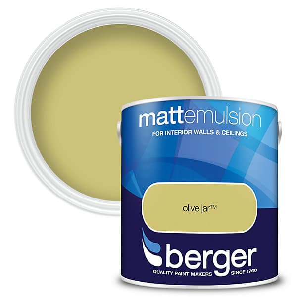 Berger Matt Emulsion Olive Jar 2.5 Ltr