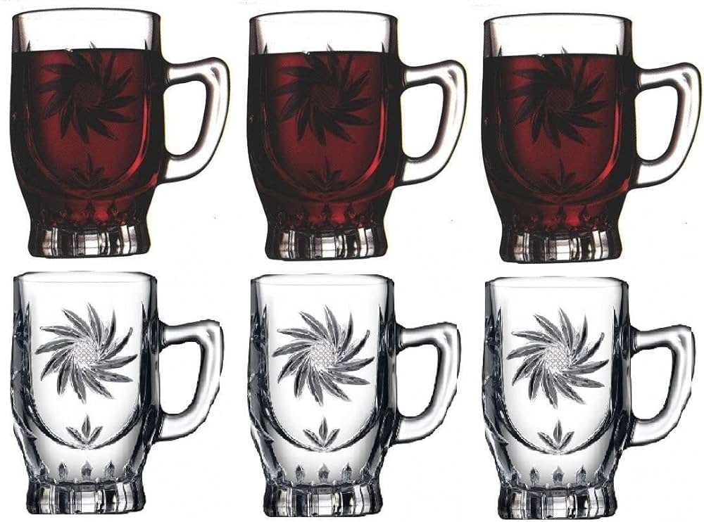 Pasabache Set of 6 Clear Tea Mug 155ml image