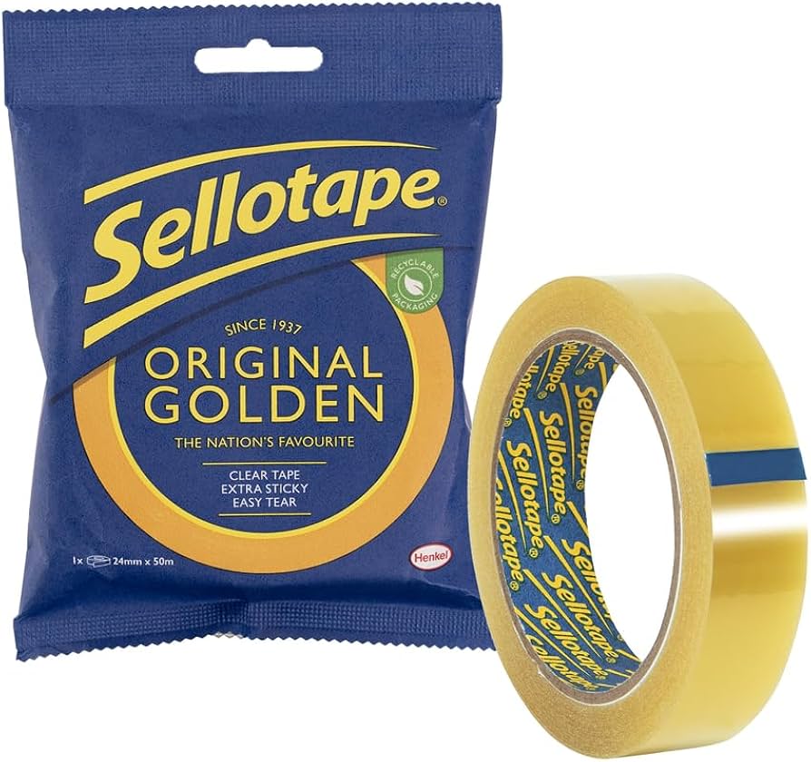 Sellotape Golden 24mm x 50m image