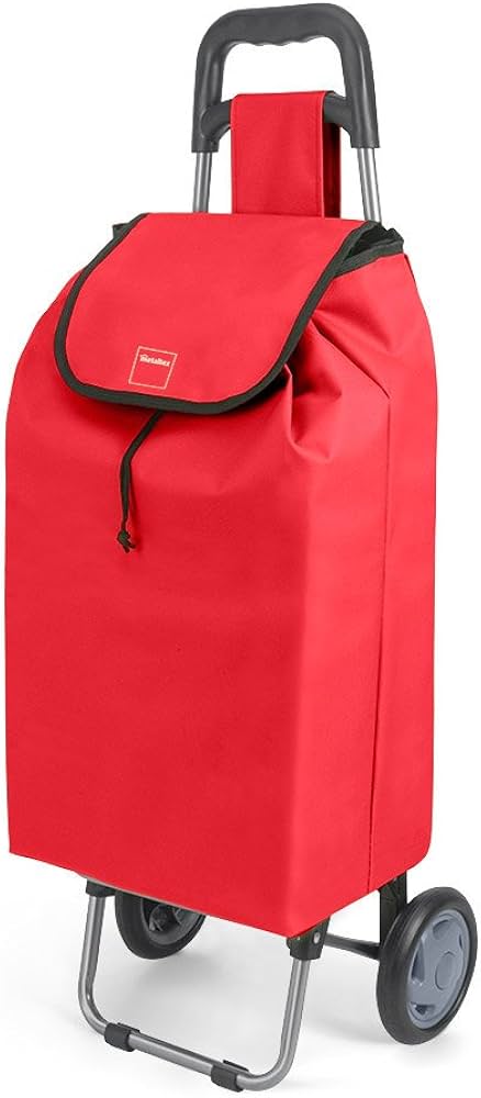 Metaltex Poppy Shopping Trolley - Brown/Yellow Asstd- 40 L image