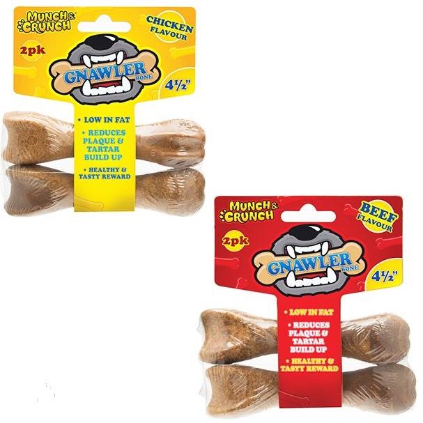 151 Munch & Crunch  Gnawler Bone 4.5 2pk Assorted (mc0106a) image