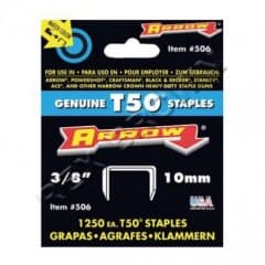 Arrow T50 12mm Staples (1250 pk)