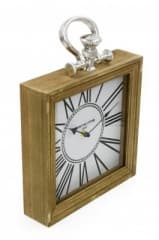 Sifcon 24x24 Wood Rimmed Clock