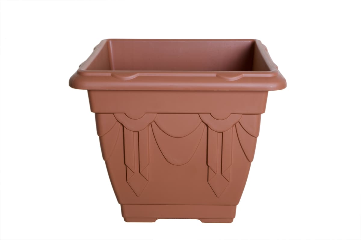 Whitefurze 41cm Sq Venetian Planter-t/cotta