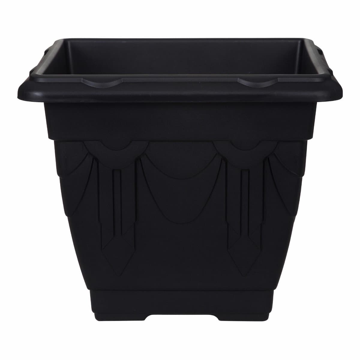 Whitefurze 30cm Sq Venetian Plntr Black