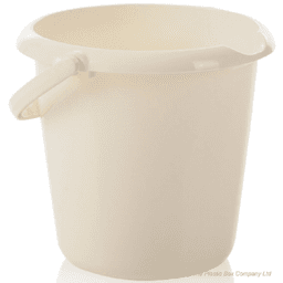 Whitefurze Budget Bucket 10 Litre Cream 1