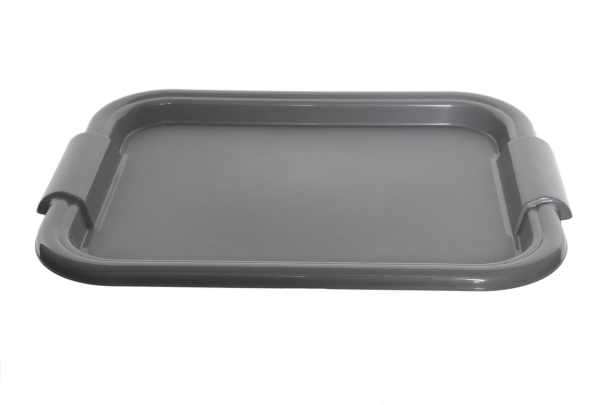 Whitefurze 49cm Rectangular Tray-silver