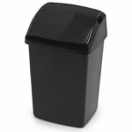 Whitefurze 50l Sw Lid Bin And Base Black 2 Cases image